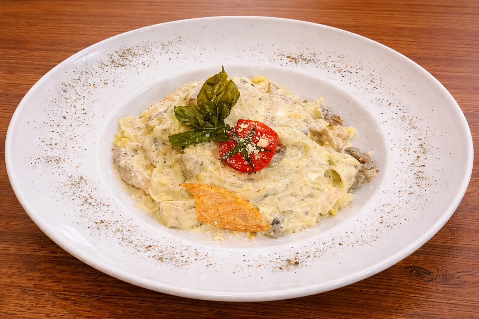 TAVUKLU MANTARLI FETTUCİNE